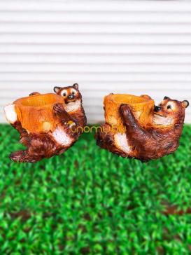 Мишка с кашпо